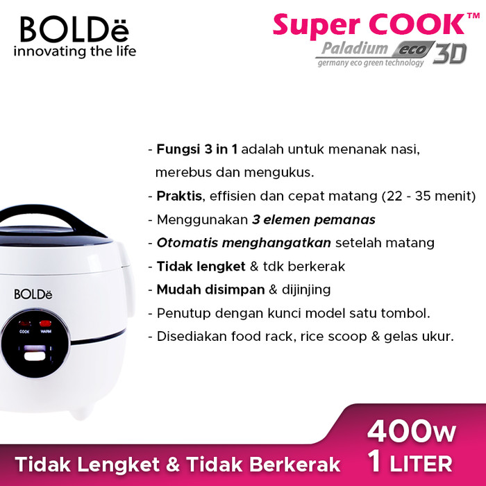 Bolde Super Cook 3D Palladium ECO - Putih